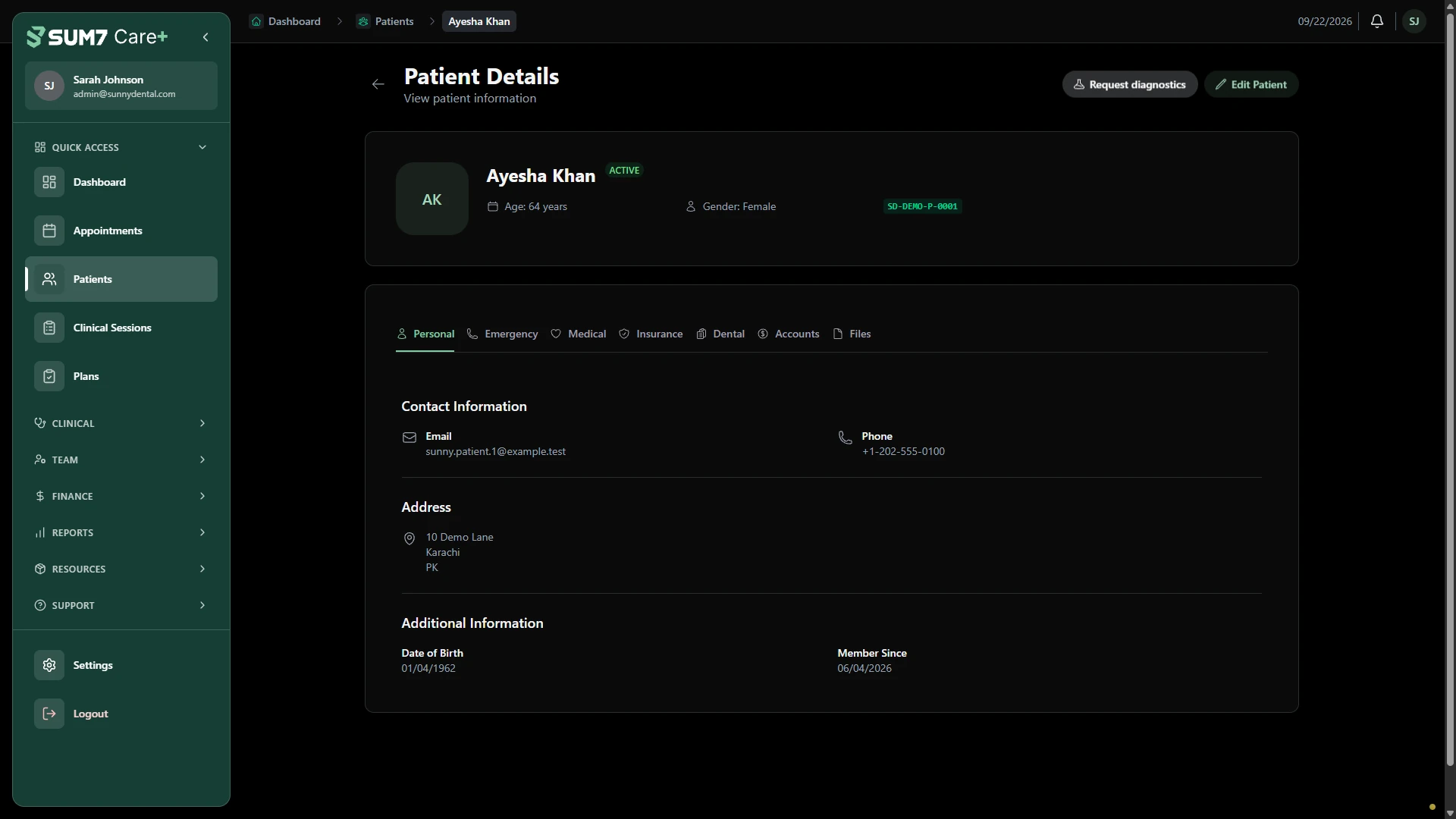 Keep patient context close. · Desktop
