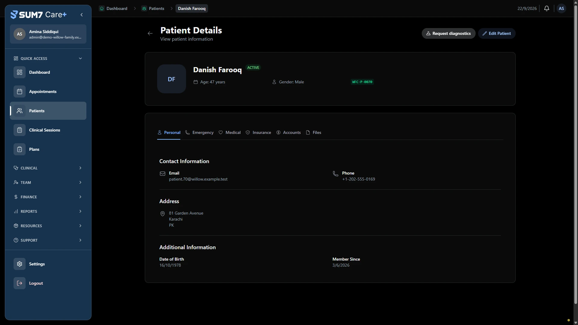 Start with patient context. · Desktop