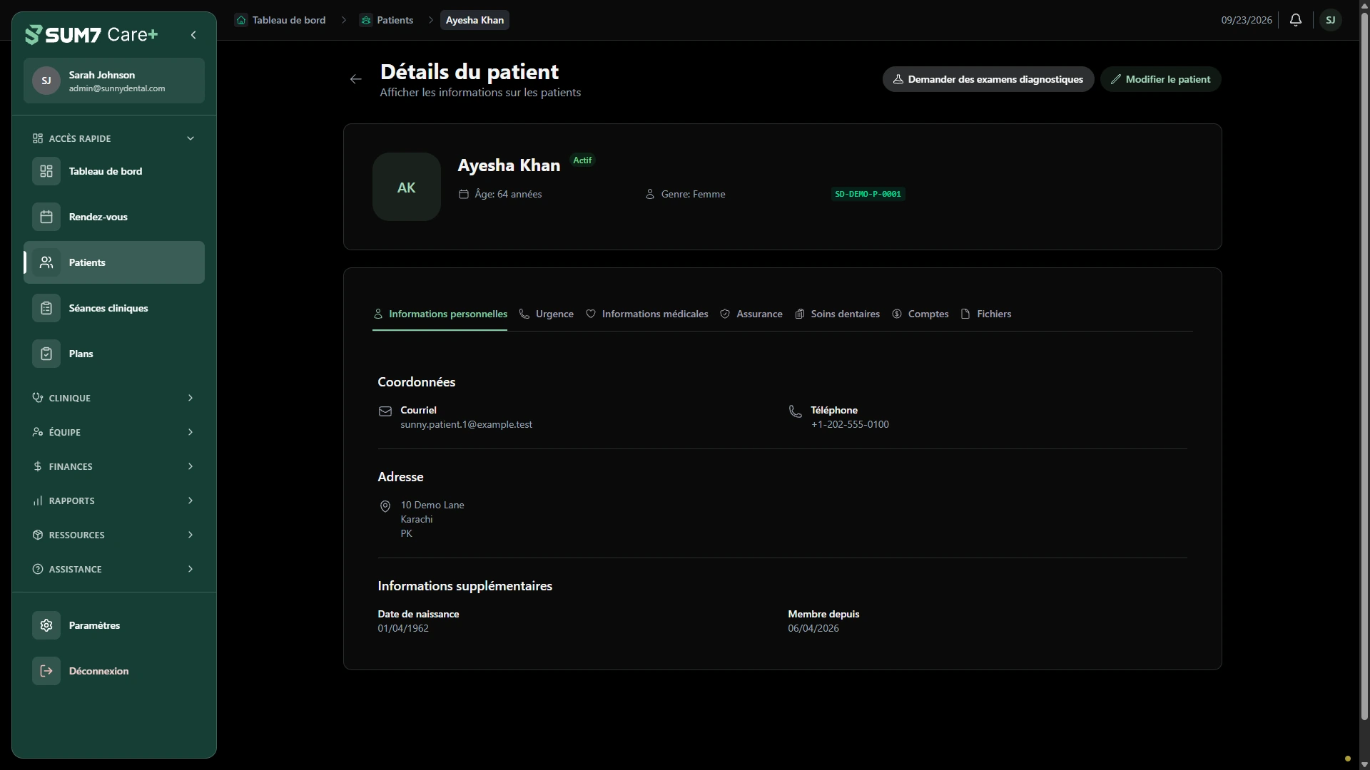 Gardez le contexte du patient à portée de main. · Ordinateur