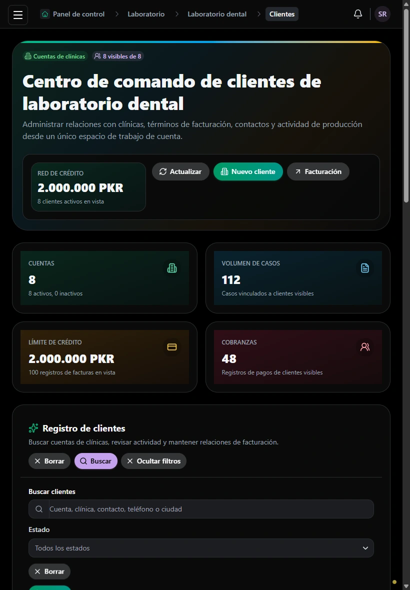 Mantener organizado el trabajo de los clientes. · Tableta
