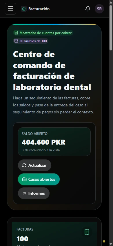 Seguir facturas y saldos. · Móvil