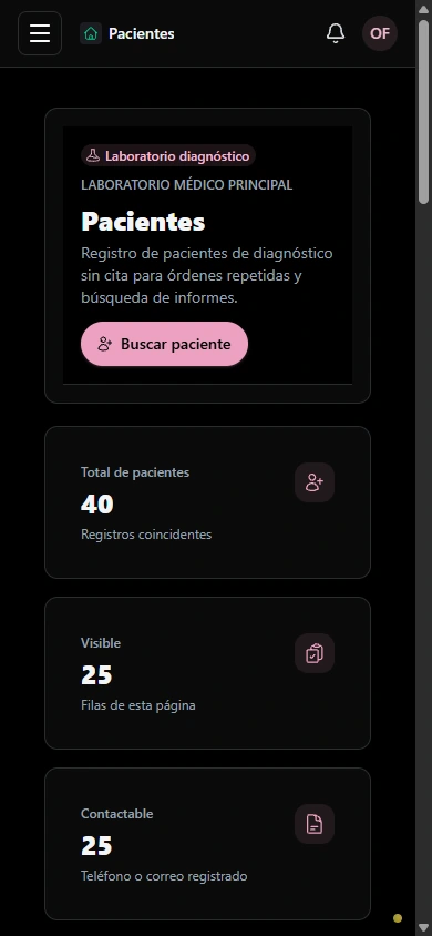 Encontrar el registro del paciente correcto. · Móvil