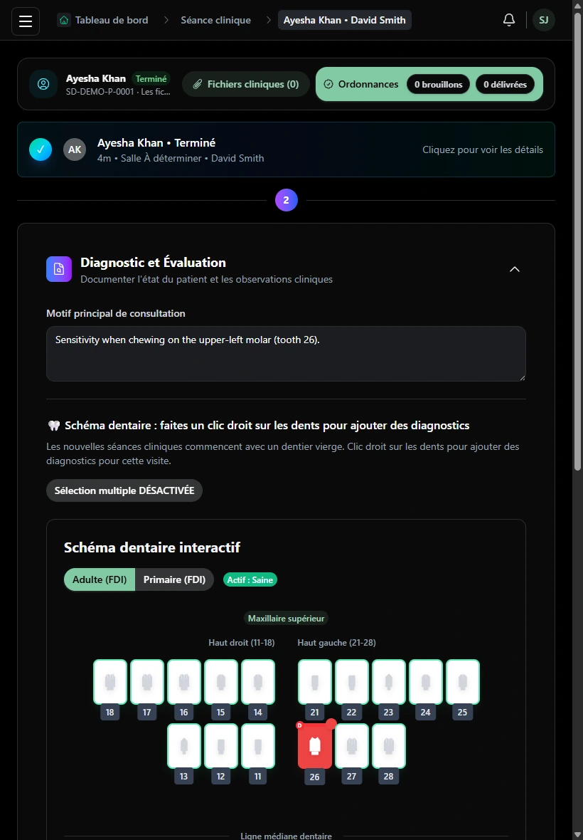 Gardez le traitement documenté. · Tablette