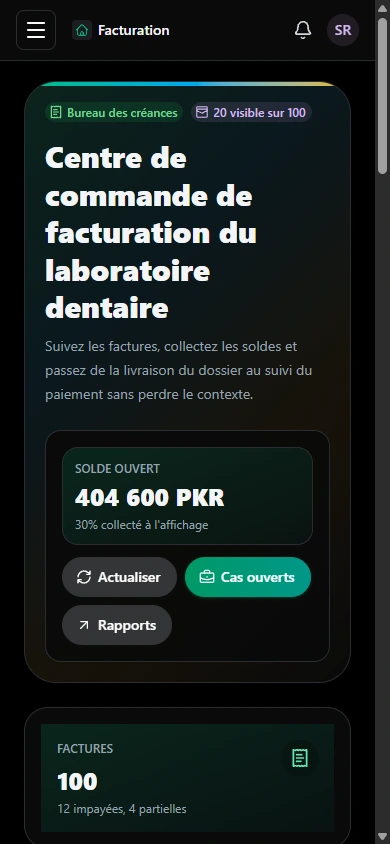 Suivre les factures et les soldes. · Mobile