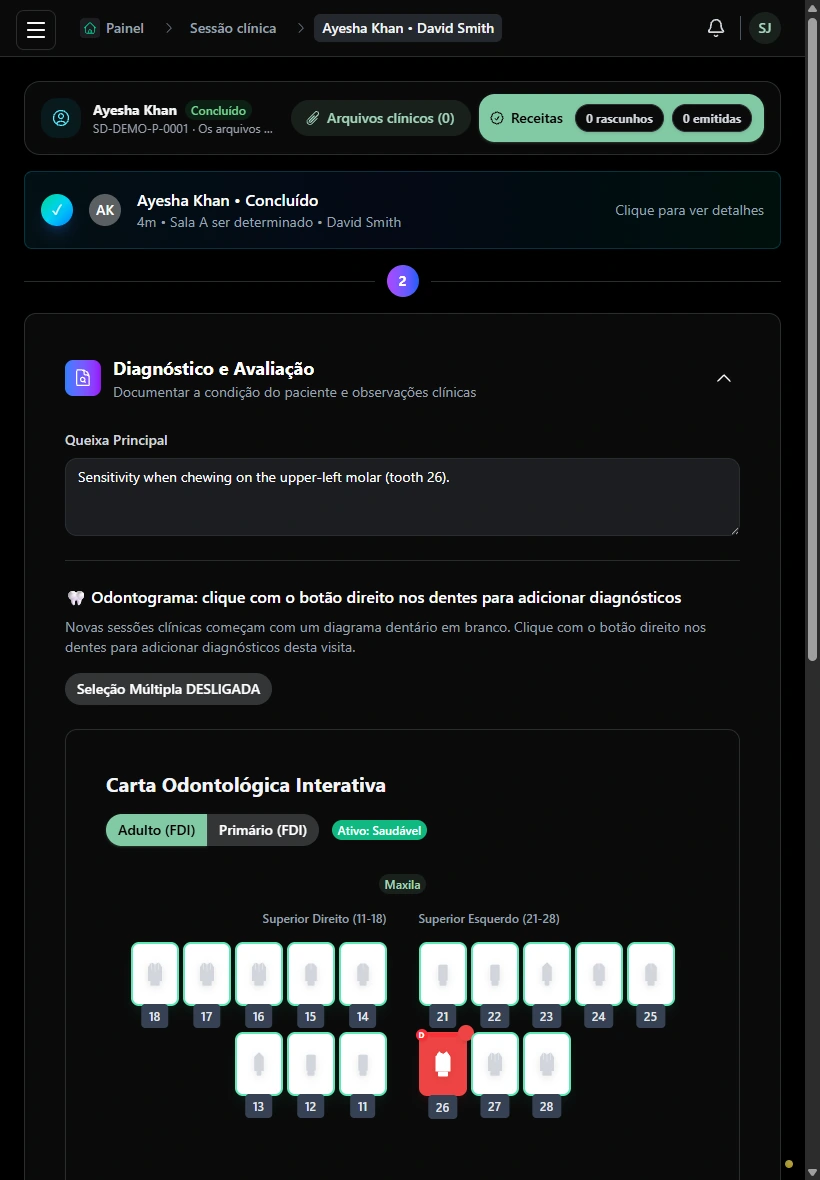 Mantenha o tratamento documentado. · Tablet