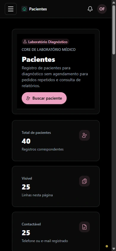 Encontre o registro do paciente correto. · Celular