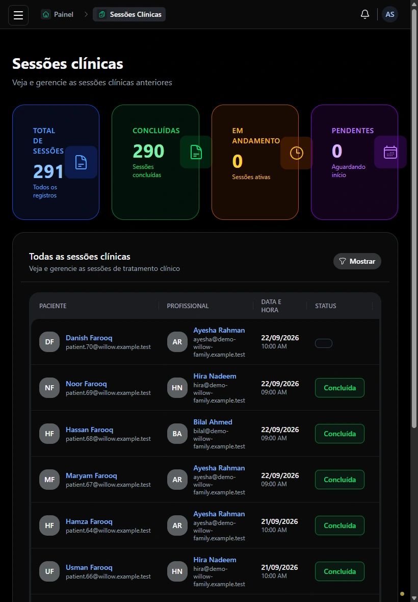 Mantenha as consultas em andamento. · Tablet