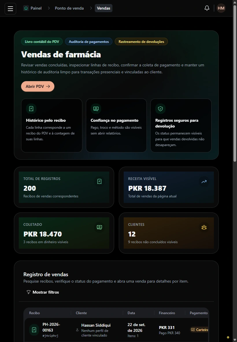 Mantenha as vendas concluídas rastreáveis. · Tablet