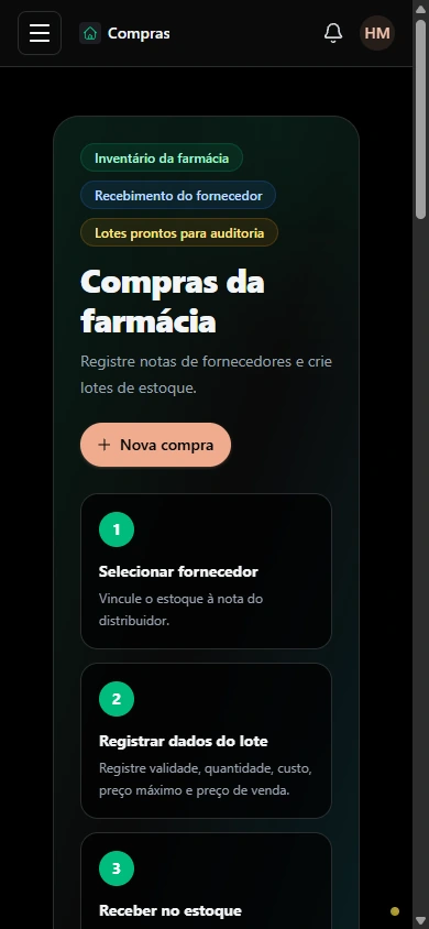 Acompanhe a atividade de compras. · Celular