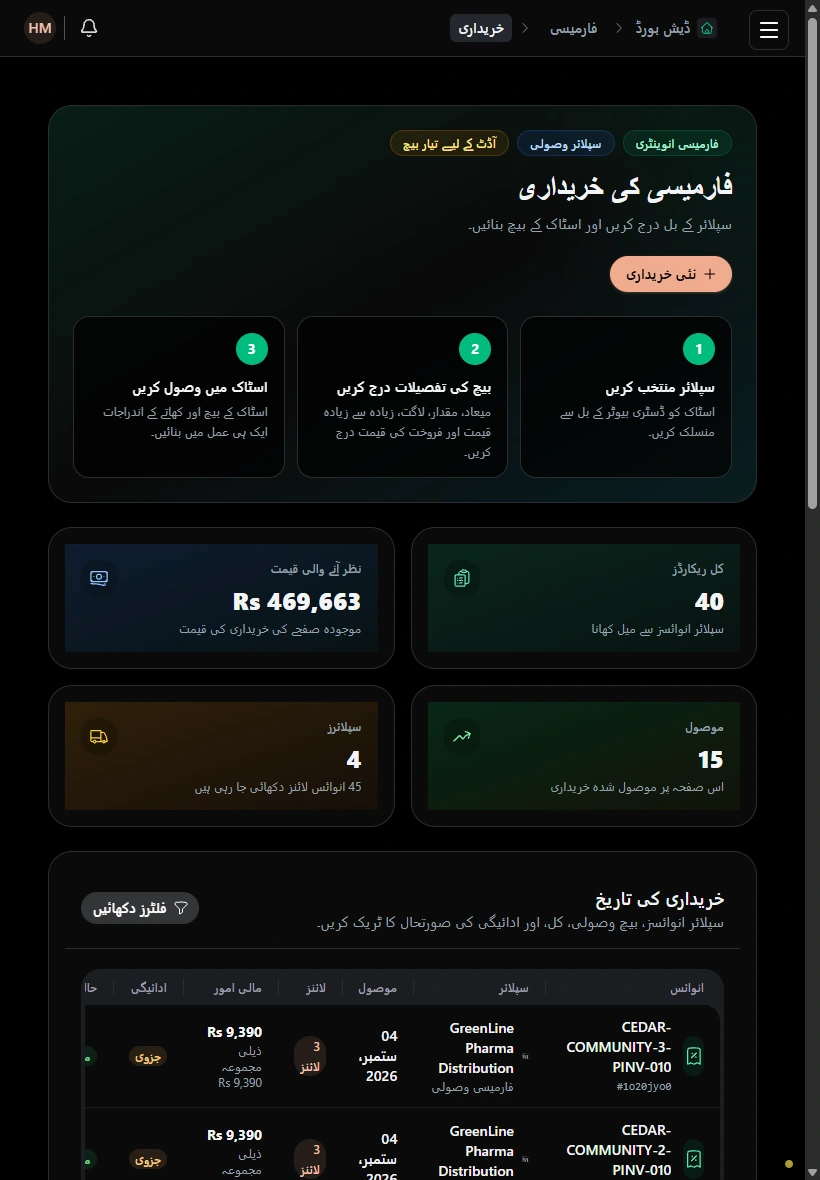 خریداری کی سرگرمی پر نظر رکھیں۔ · ٹیبلٹ