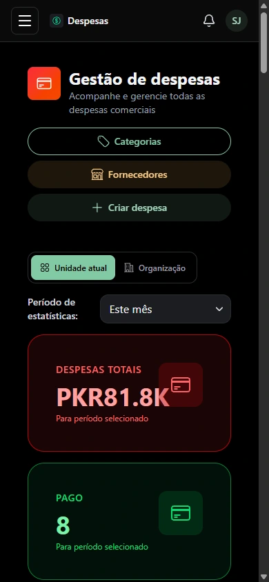 Despesas · Celular